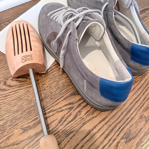 Oliver Cabell low 1 suede gray/blue sneaker - Picture 5 of 6